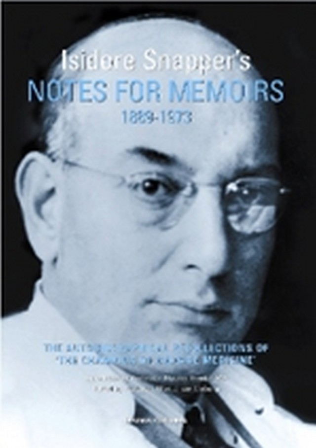 Isidore Snapper’s Notes for Memoirs